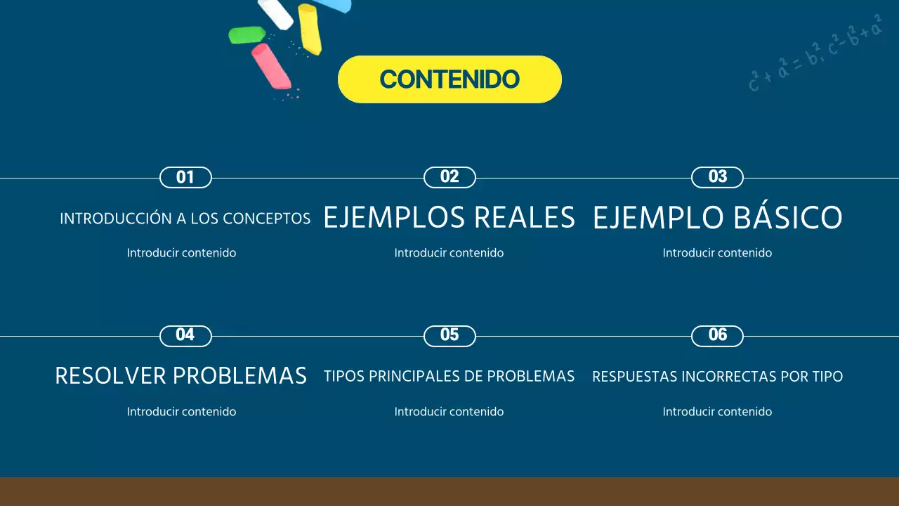 Un libro de matemáticas de pizarra azul marino de lo más kitsch