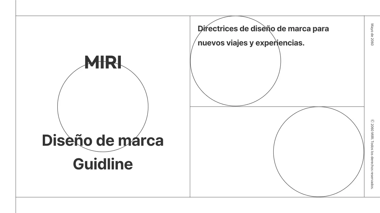 Directrices de diseño de marca para un módulo minimalista con líneas blancas y negras