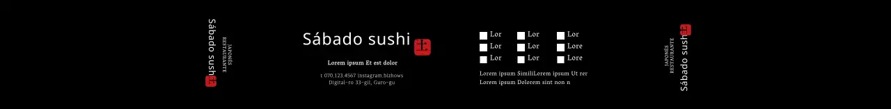 Bento japonés negro simple