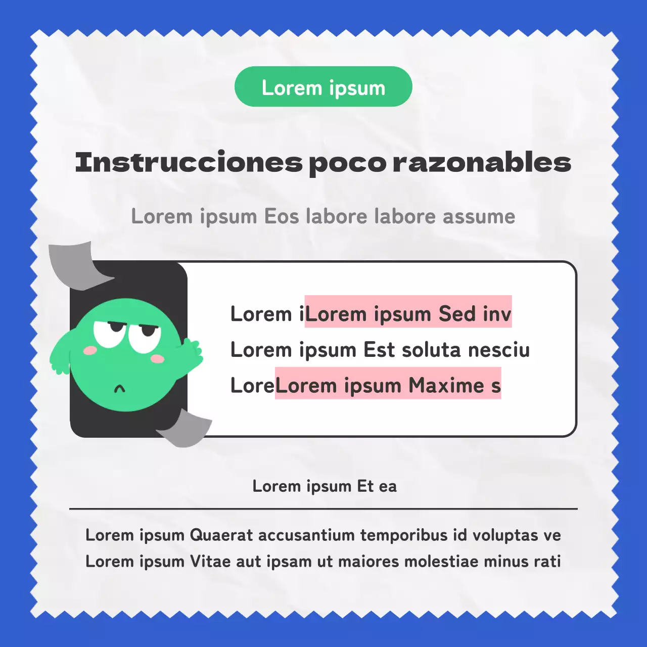 Una ilustración kitsch en azul y verde presenta al verdadero tipo de colega