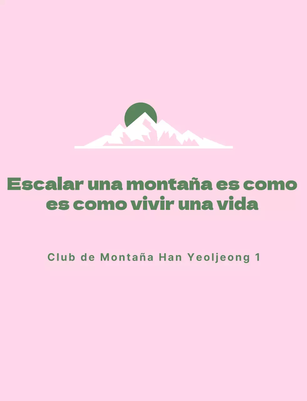 Uniforme de club de montañismo con ilustración de montaña