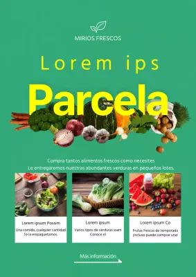 Promover repartidores de bolsas verdes y amarillas para verduras