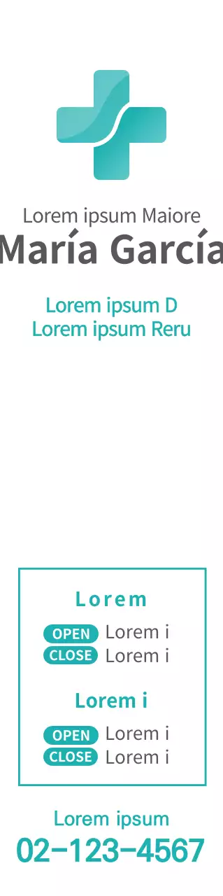 Promocionar un hospital con un concepto limpio y mentolado