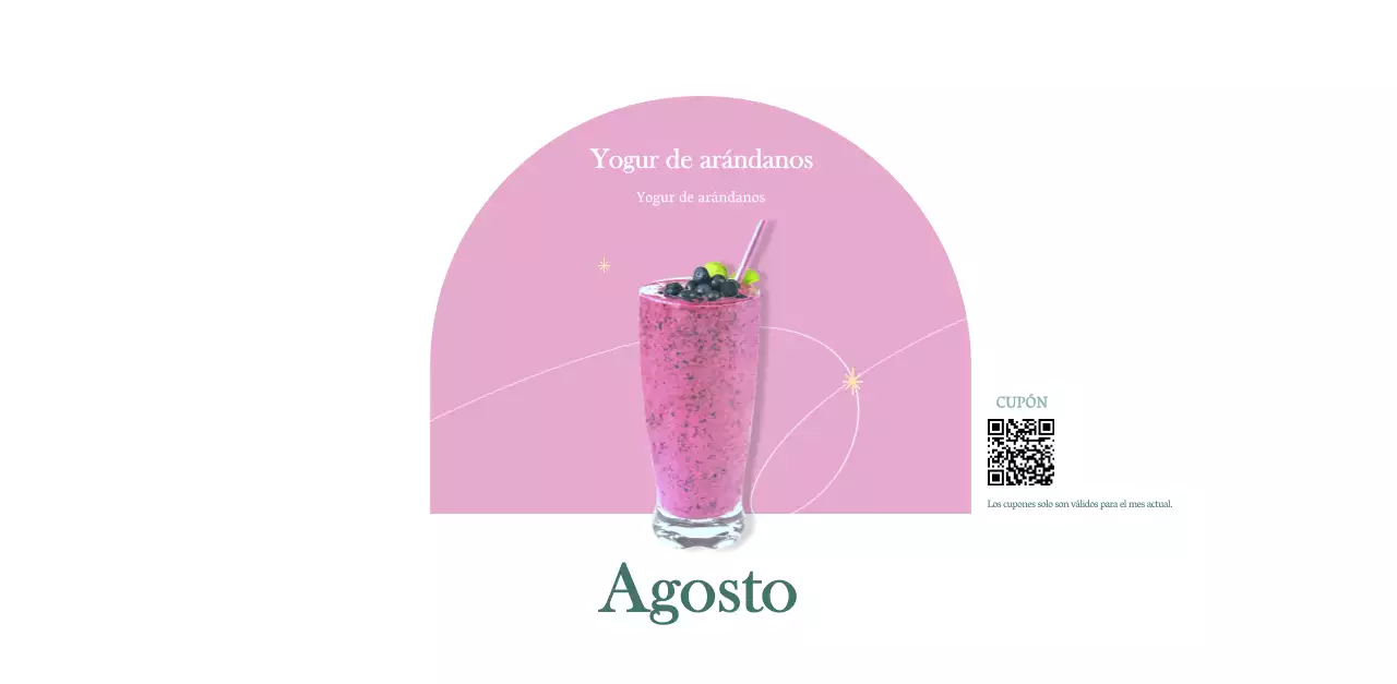 Calendario de cafés con recomendaciones de bebidas del mes