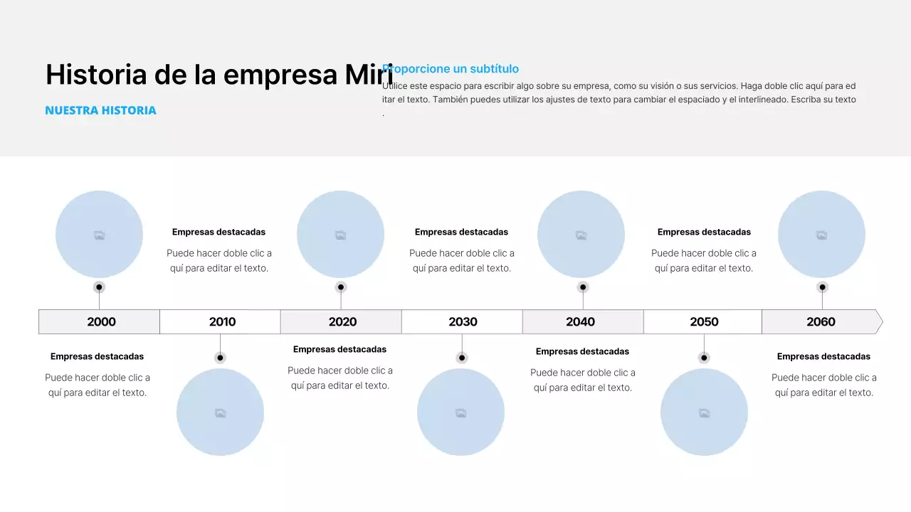 Negocio sencillo en blanco y azul claro