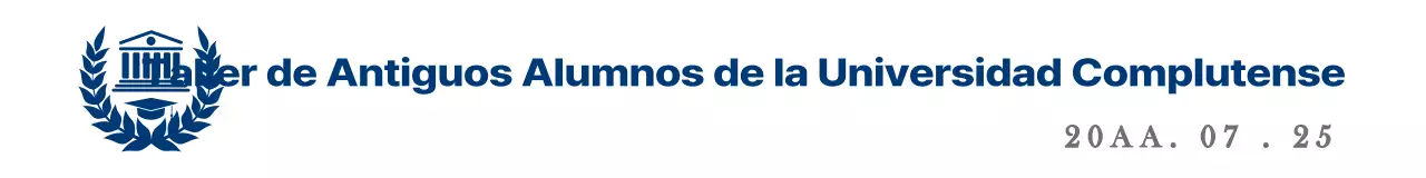 Sencillo y limpio en azul y gris con símbolos universitarios y acentos del logotipo Estilo conmemorativo para un taller de reunión