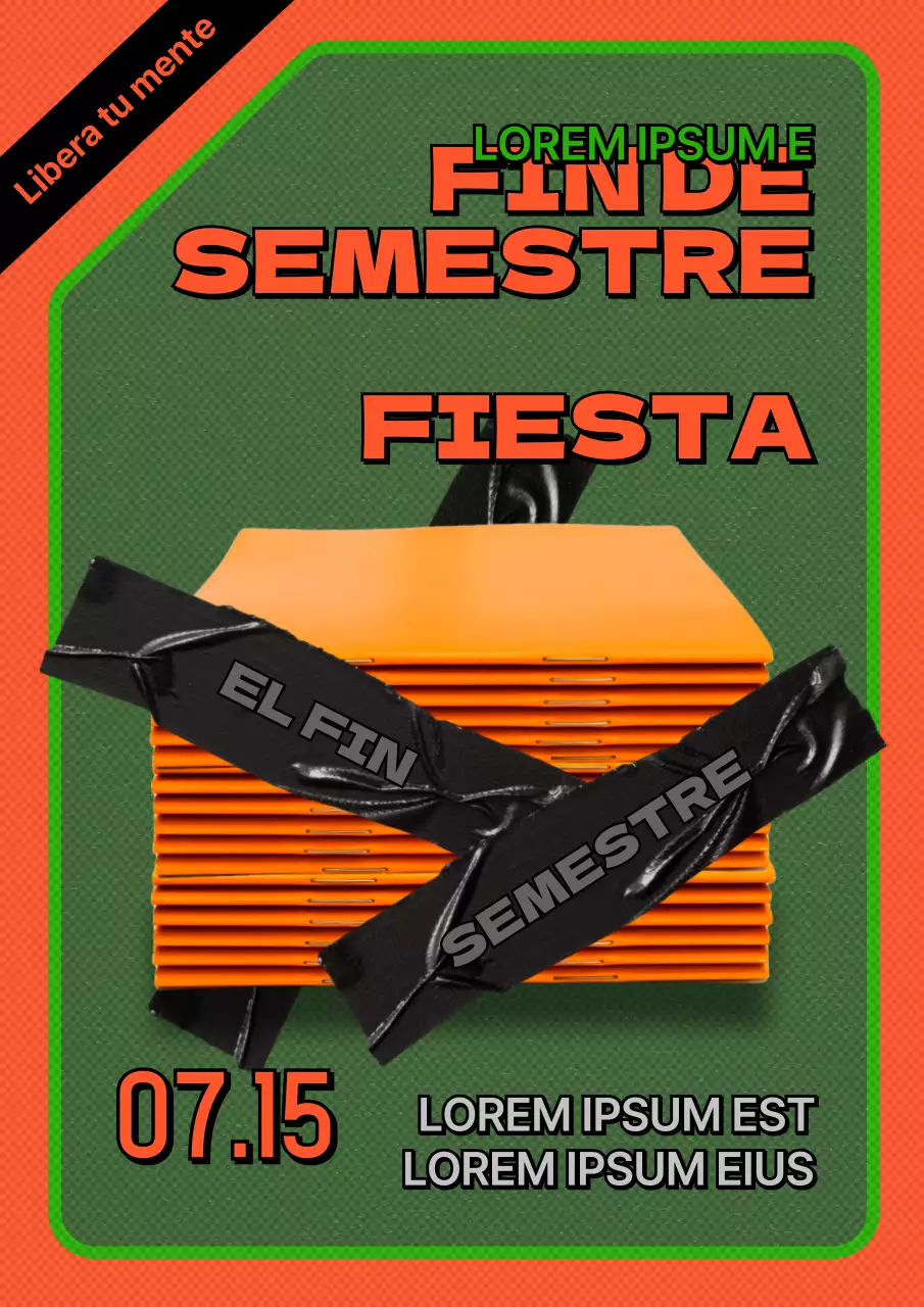 Una fiesta kitsch de fin de curso en rojo y verde