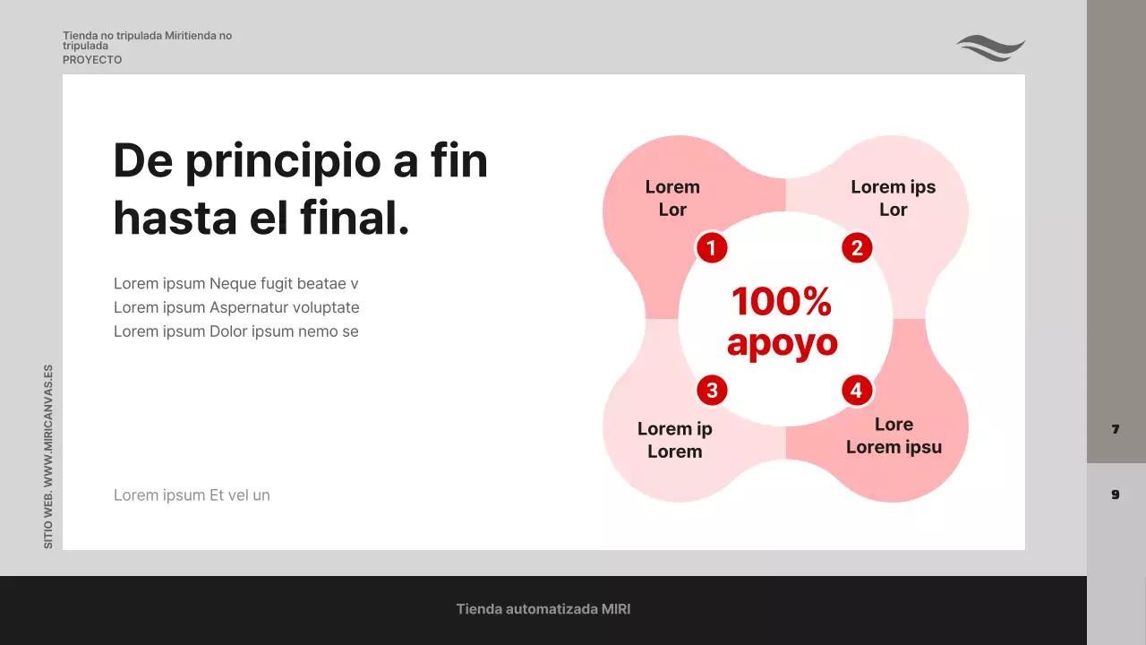 Una propuesta de negocio con fotos sobre fondo gris