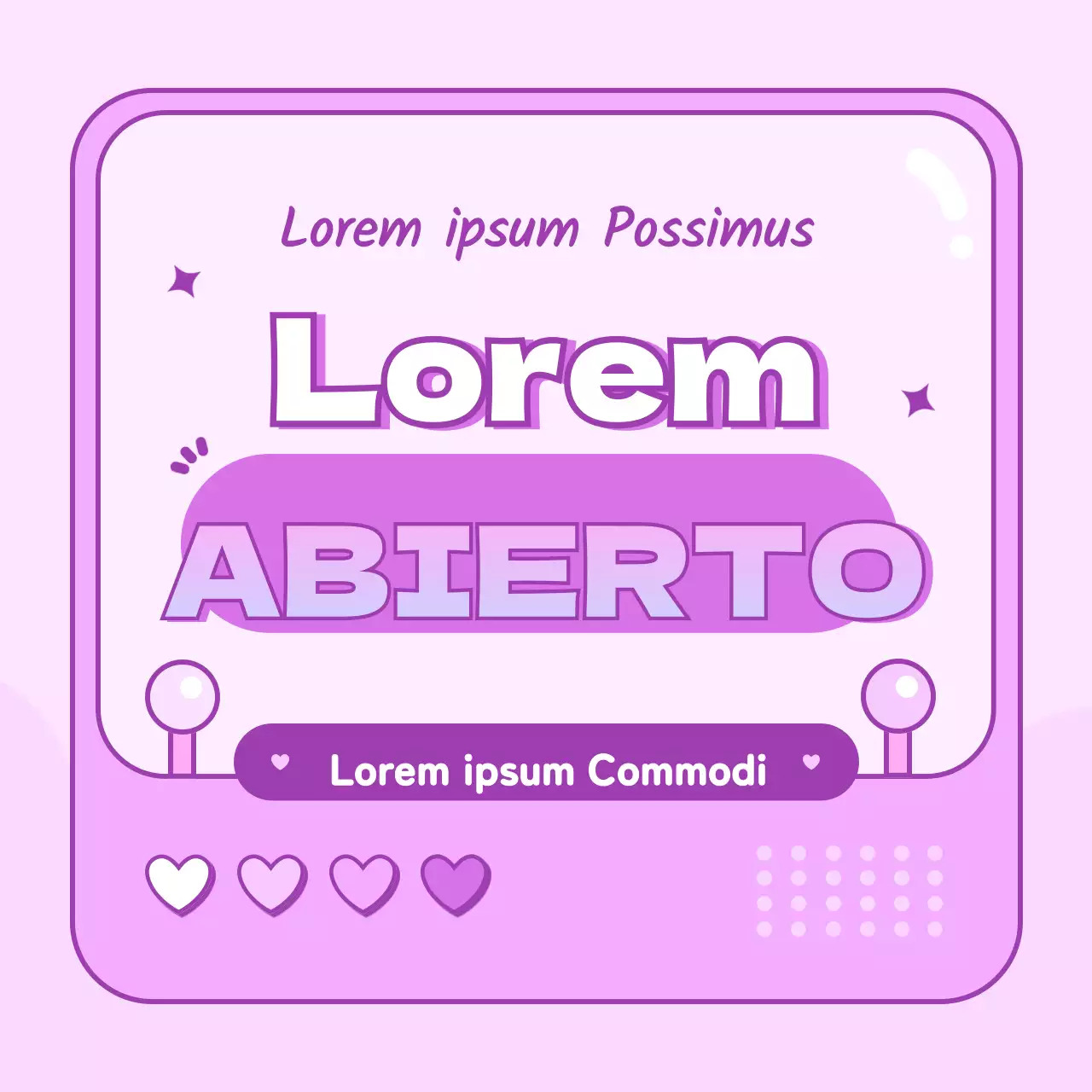 Una tienda pop-up con un bonito concepto de máquina recreativa morada