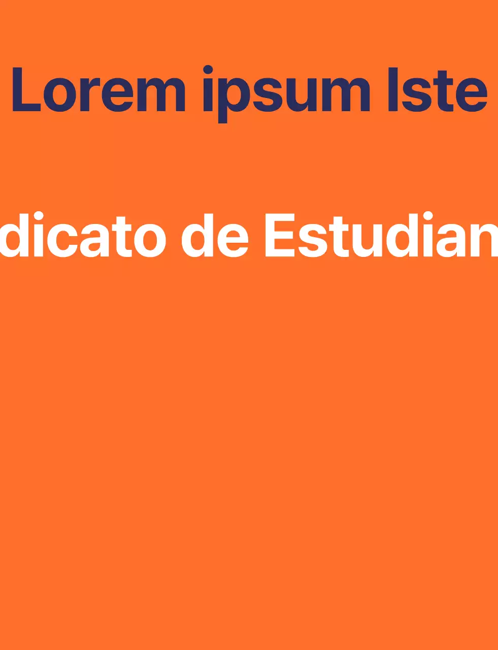 Chaleco del consejo de estudiantes de secundaria con el logotipo del símbolo escolar en naranja y azul marino