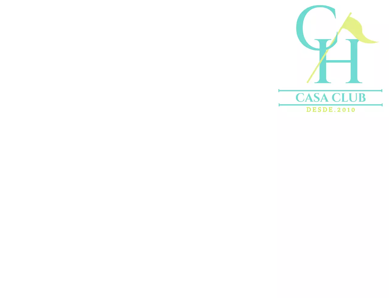 Un diseño sencillo y elegante para los socios de un club de golf en colores menta y chartreuse.