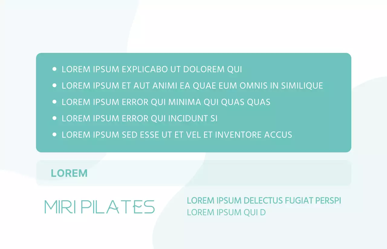 Una sencilla y relajante tarjeta de socio del gimnasio en color menta