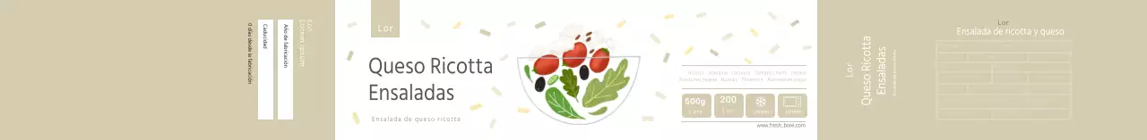 Ensalada Pastel Neat de Ricotta y Queso