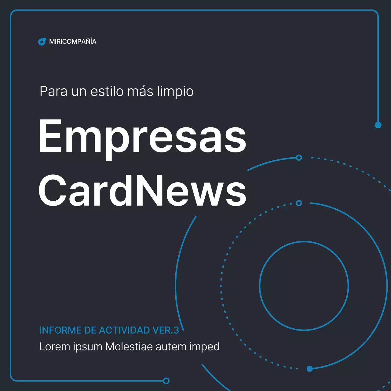Formas geométricas sencillas en negro y azul para los negocios
