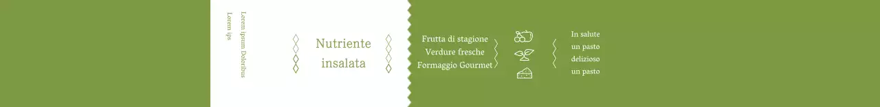 Cestino per il pranzo con icona verde semplice