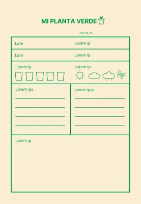 Icono verde Historia sencilla