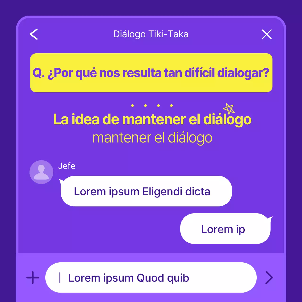 Bonita tarjeta morada para promocionar un libroNoticias