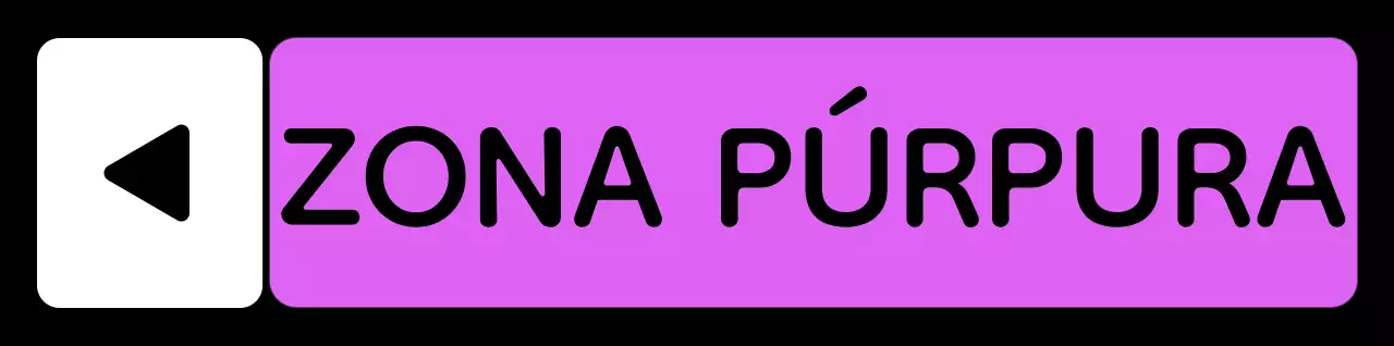 Una sencilla guía de zonas con texto de localización verde azul morado y geometría triangular cuadrada