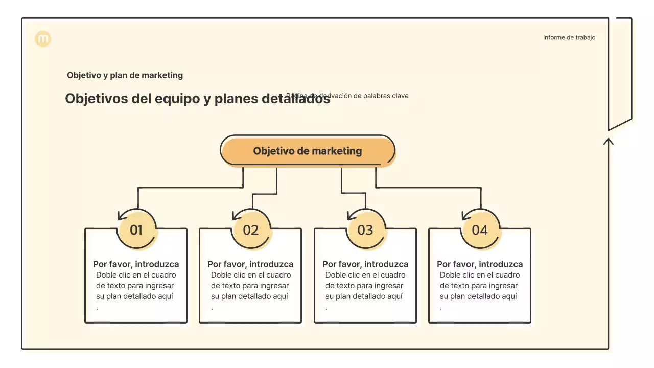 Formas puntiagudas con flechas en amarillo claro Kit de presentación empresarial