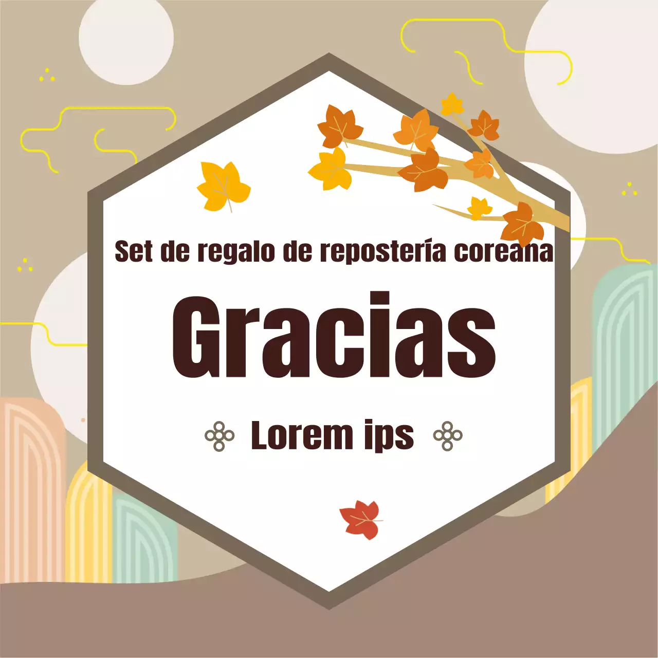 Saludo Obon Tradicional Arce Beige