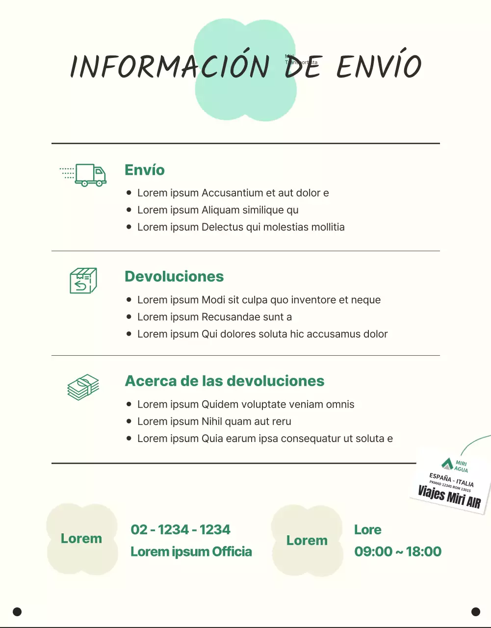 Promocione el equipaje de vacaciones con líneas sencillas y mentoladas