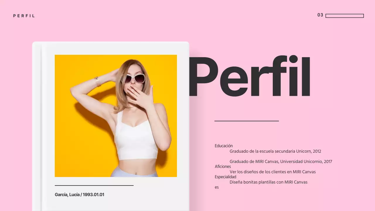 Presentaciones únicas