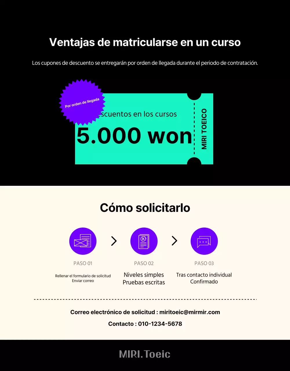 Únete al equipo de estudio del TOEIC de moda en azul y menta