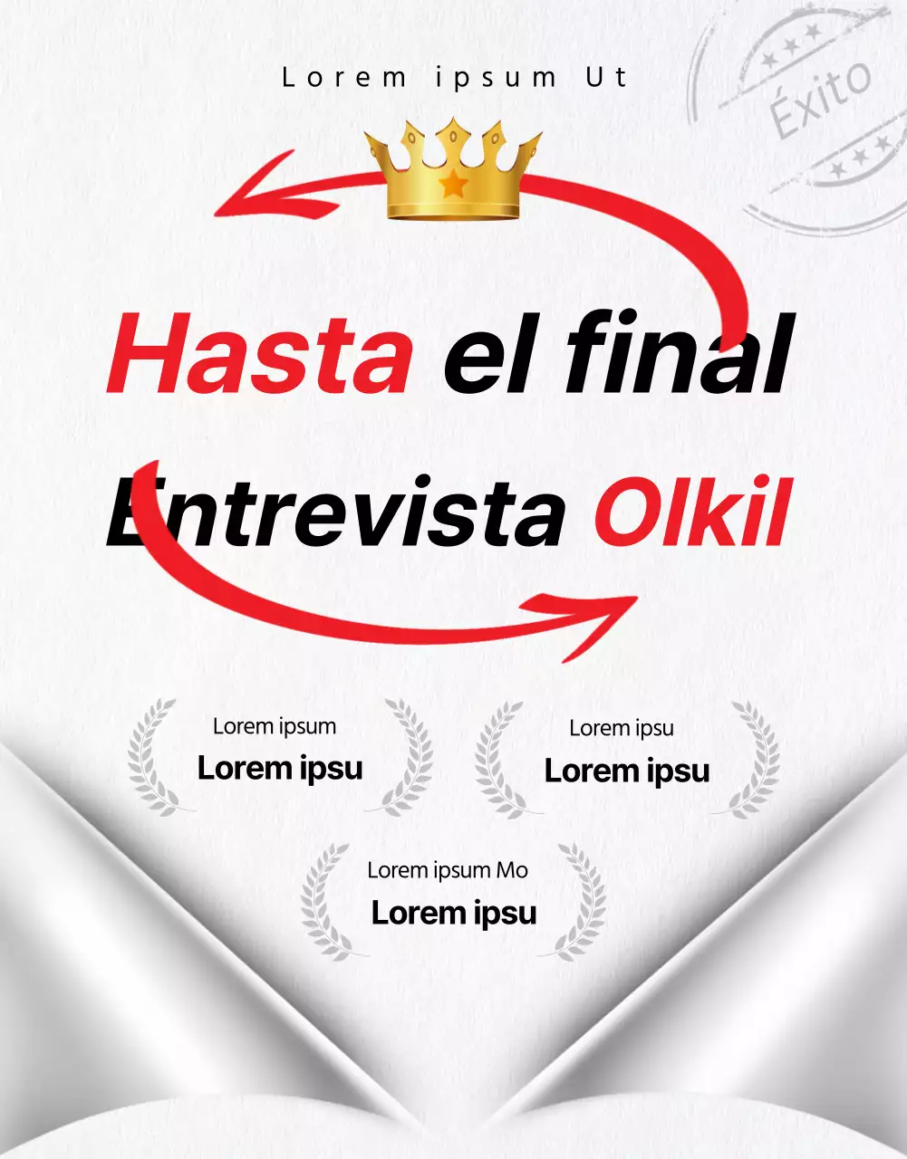 Una sencilla descripción roja y negra del curso de entrevista en línea