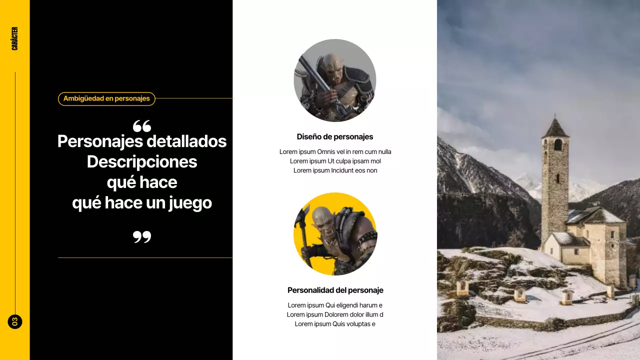 Amarillo Negro Charla dinámica de juego