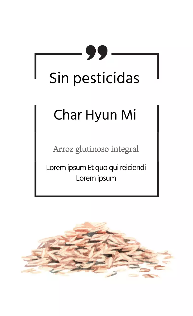 Etiqueta de producto agrícola simple de línea blanca