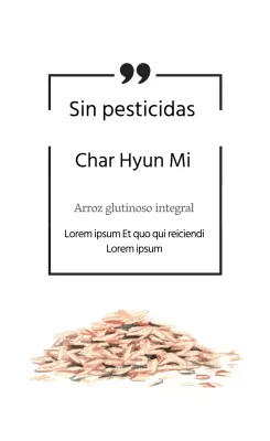 Etiqueta de producto agrícola simple de línea blanca