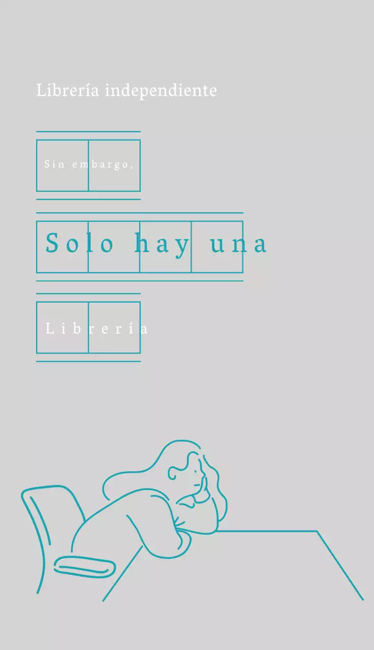 Papel manuscrito verde oscuro concepto Librería independiente emocional