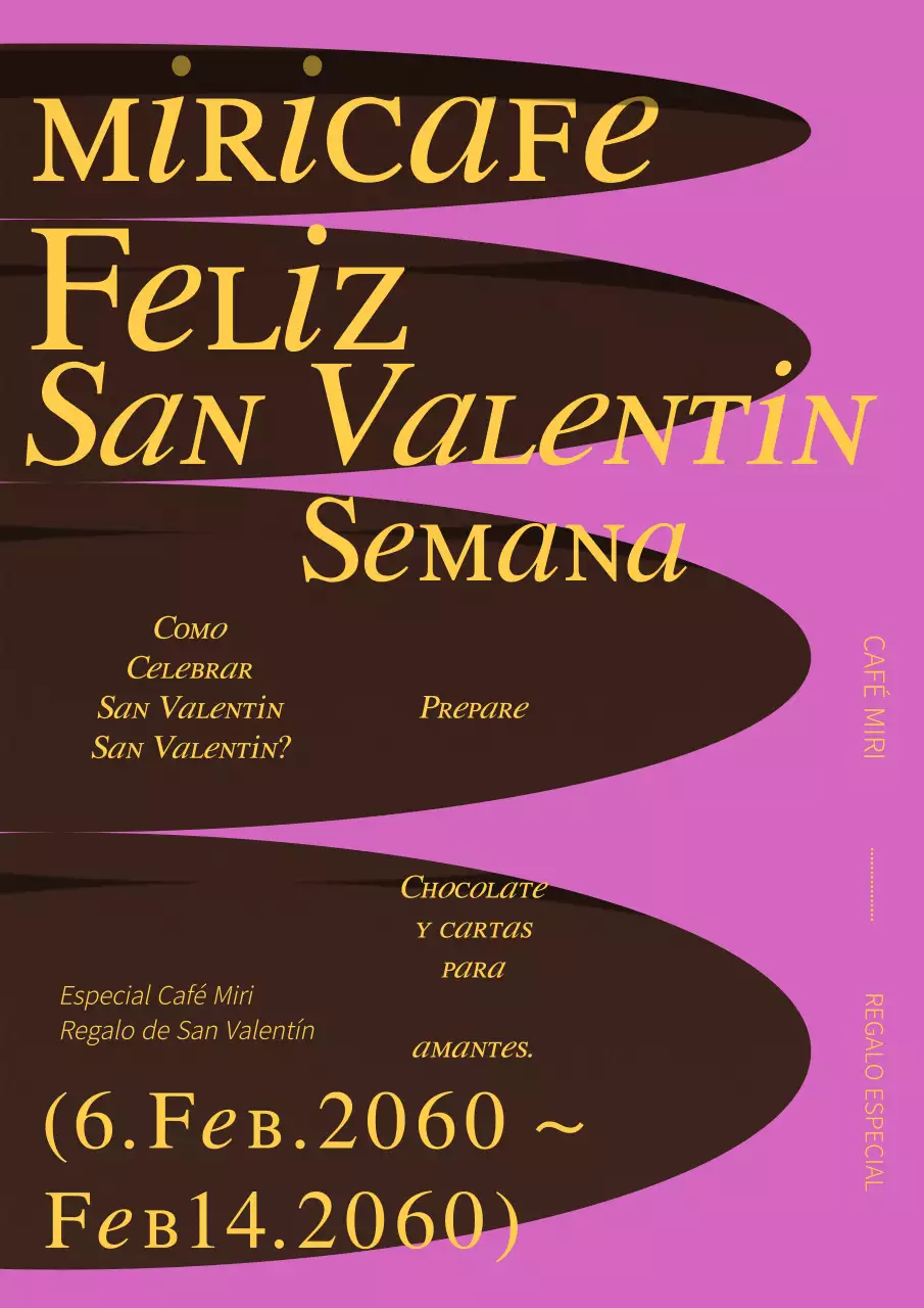 Semana especial de San Valentín con concepto de estanque de chocolate