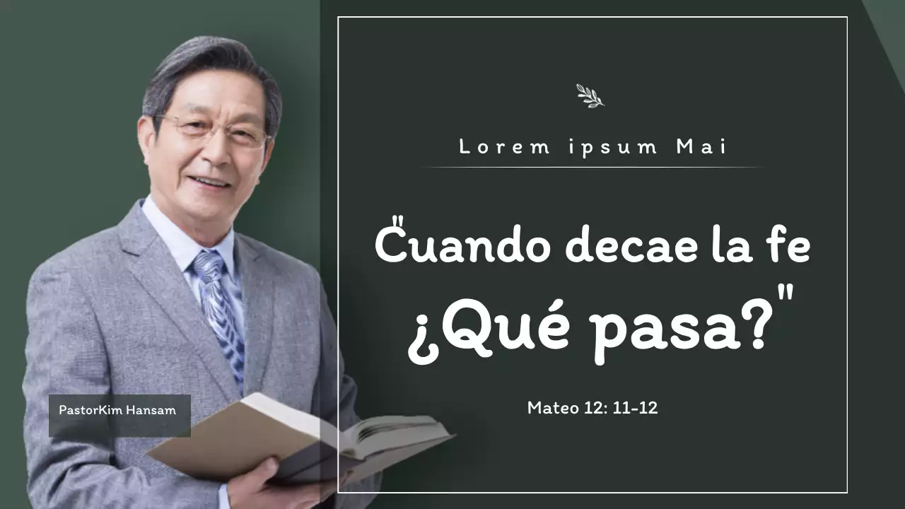 Servicio verde de oración en línea