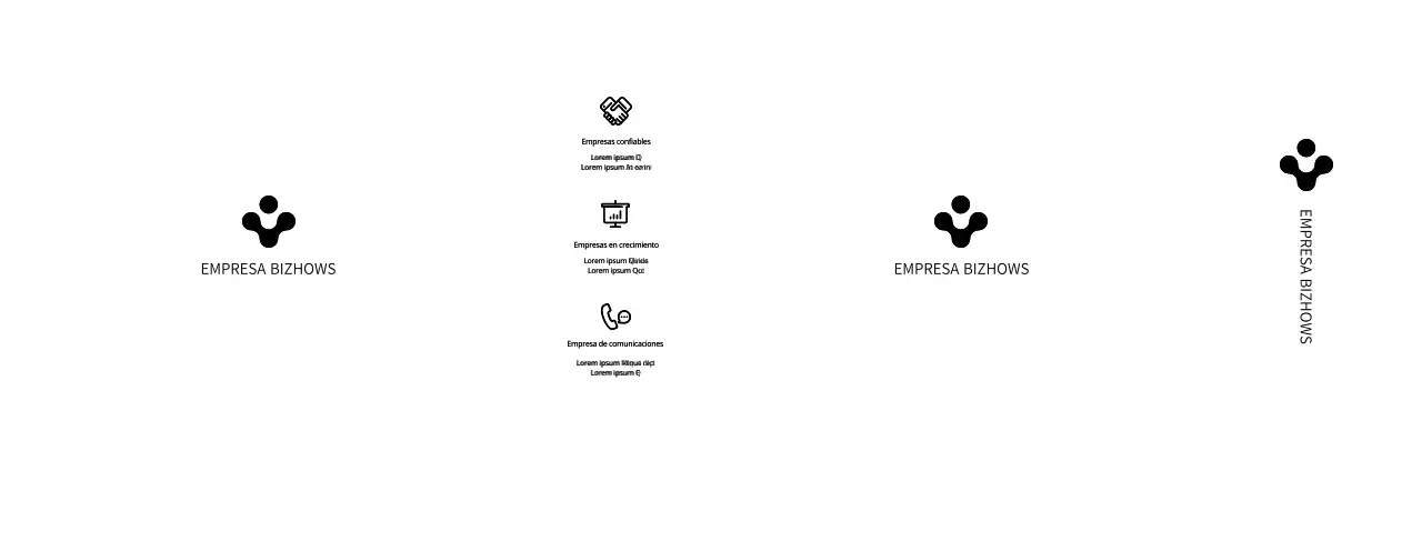 Promocione el logotipo de su empresa con un estilo sencillo