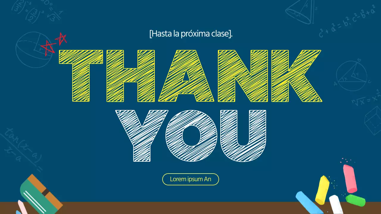 Un libro de matemáticas de pizarra azul marino de lo más kitsch