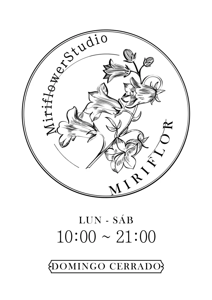 Sentimental floral ilustración estilo estudio logotipo signo en blanco y negro