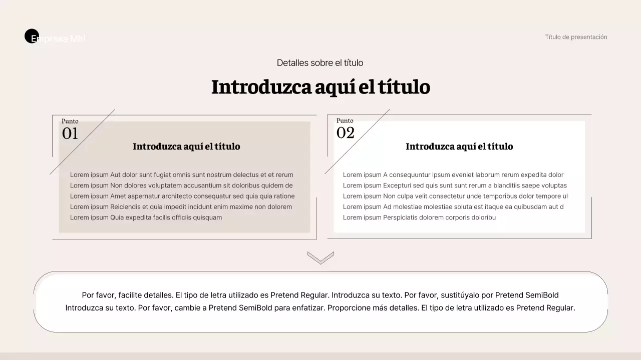 Estilo business sencillo en beige y marrón