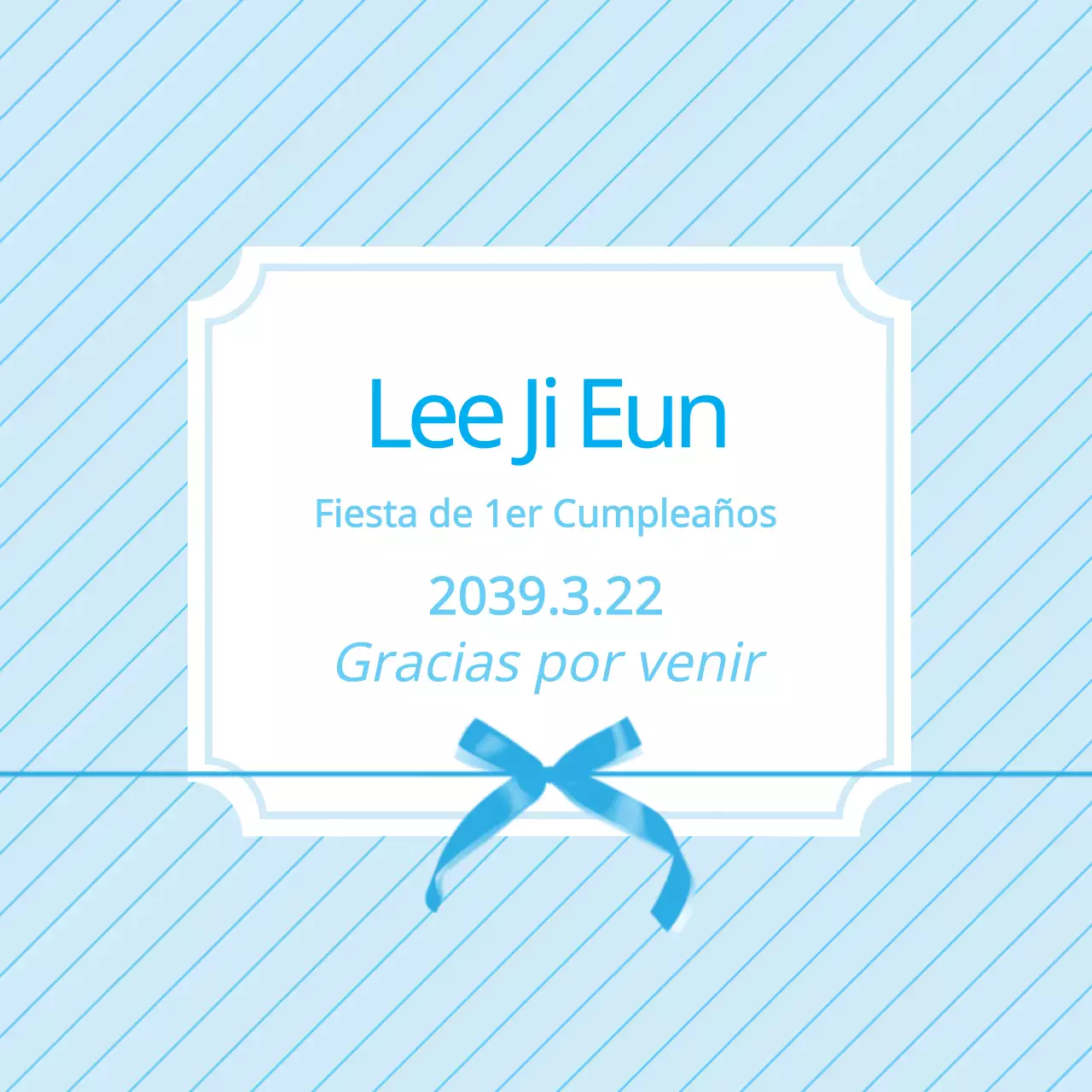 Primera fiesta de cumpleaños