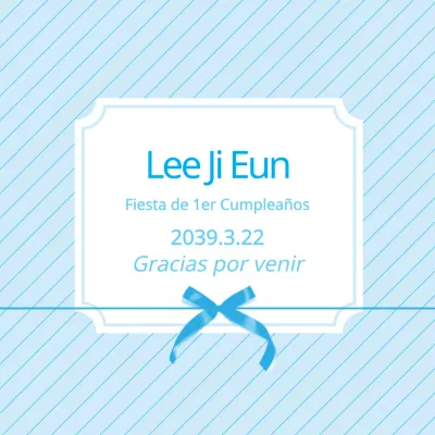 Primera fiesta de cumpleaños