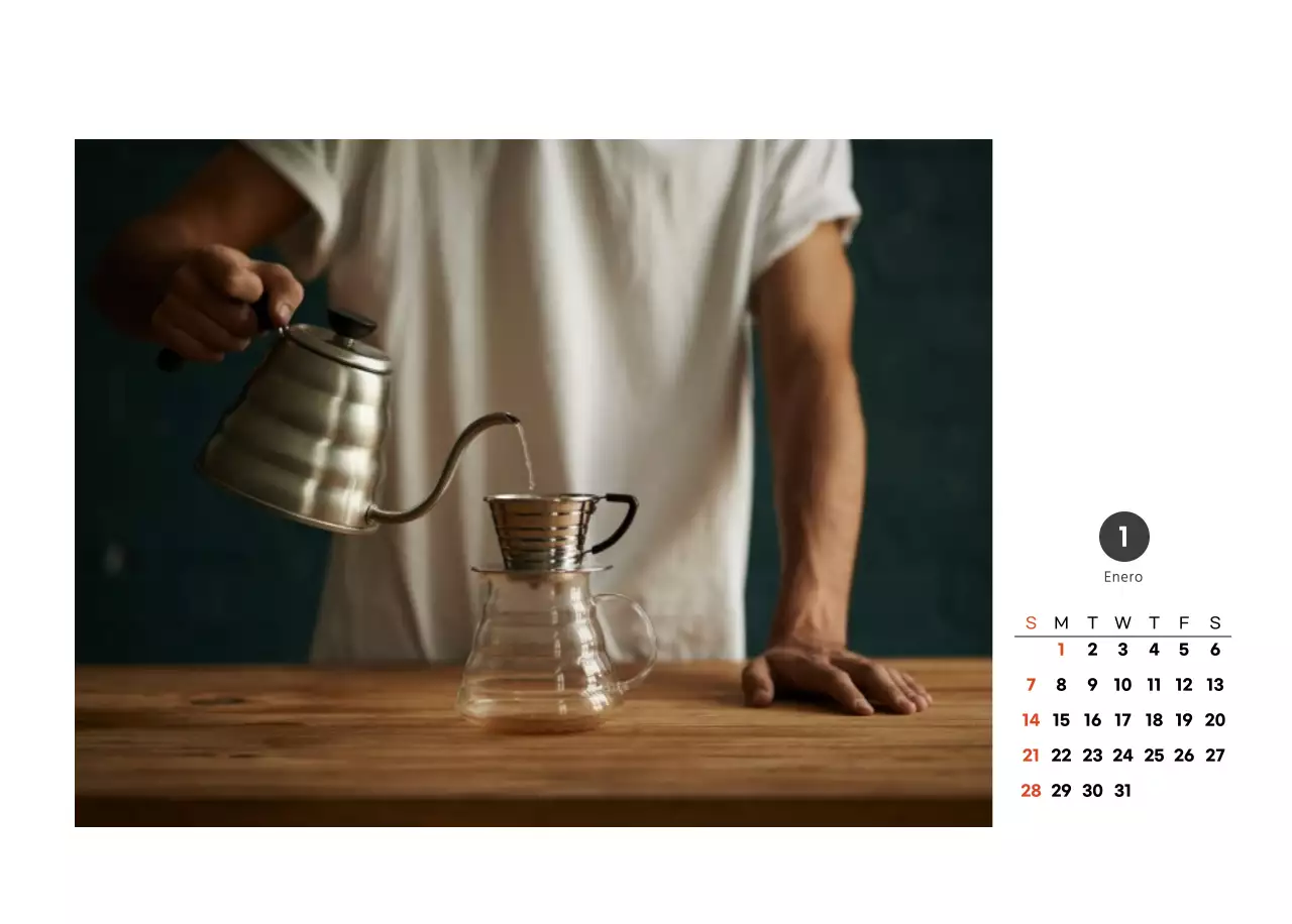 Un café sentimental blanco y marrón