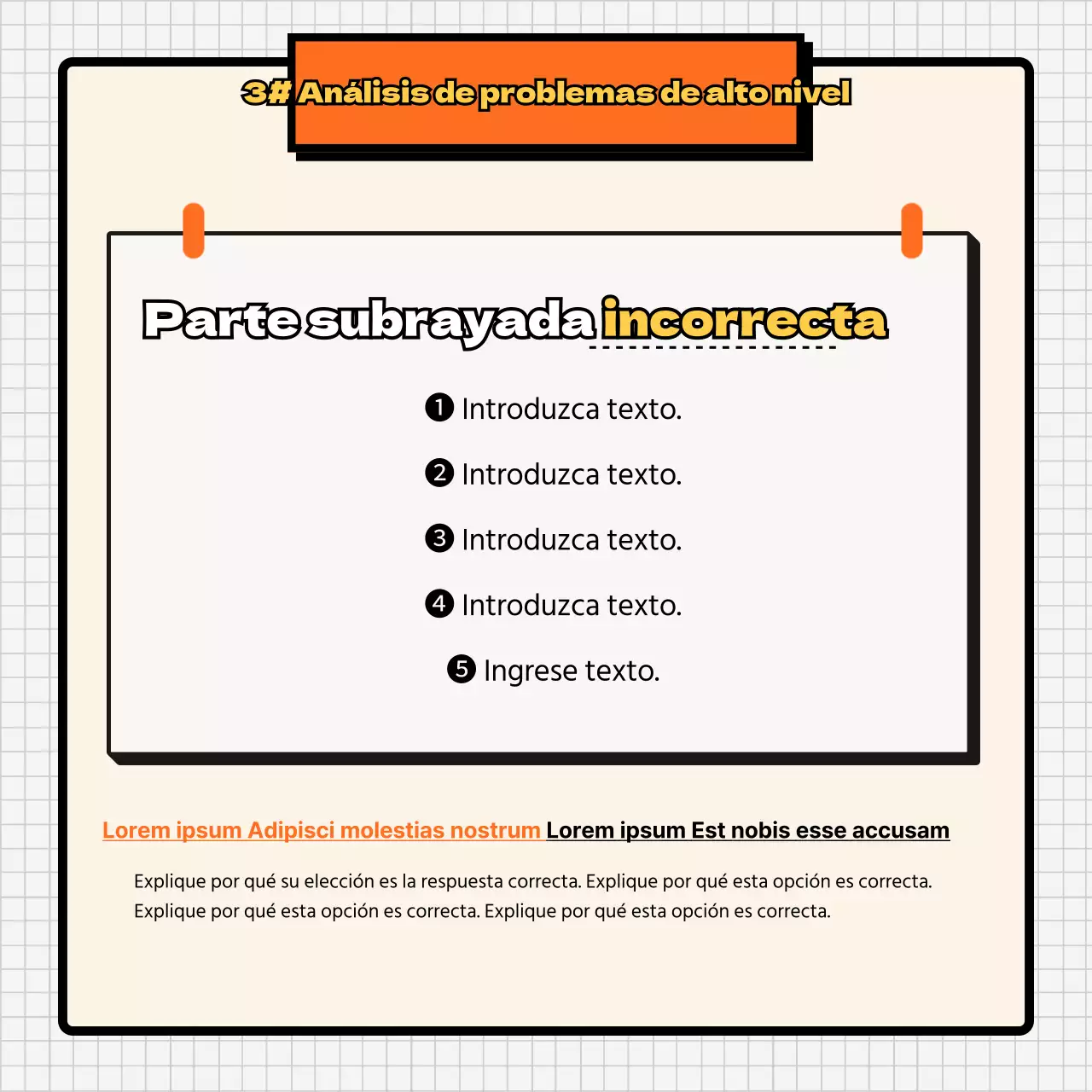 Análisis endocrinos de color naranja y carne CardNews