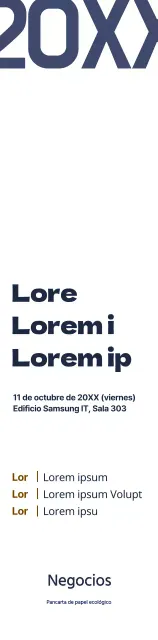 Estilo sencillo en azul marino y marrón Información para la Conferencia de Otoño