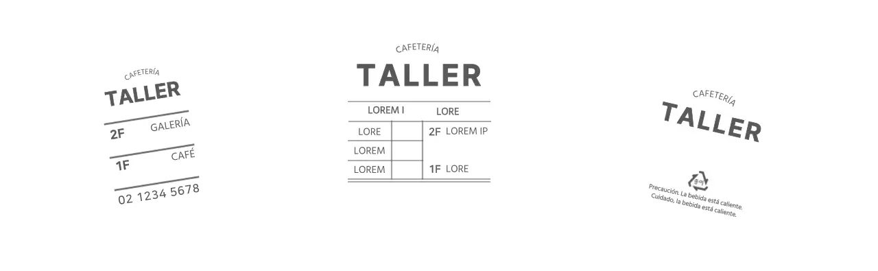 Portavasos de café de texto sencillo