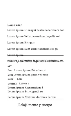 Etiquetas informativas de los difusores