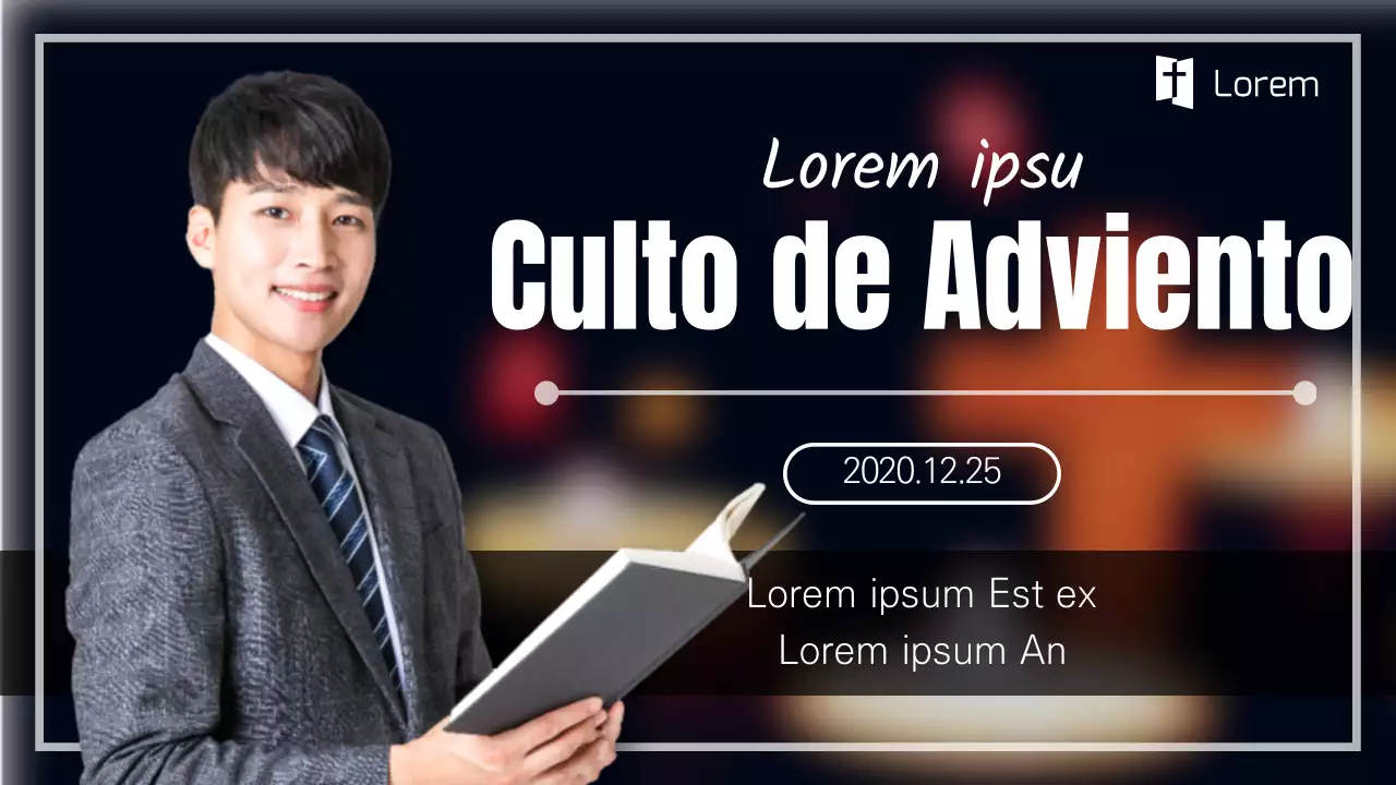 Un servicio navideño oscuro y limpio