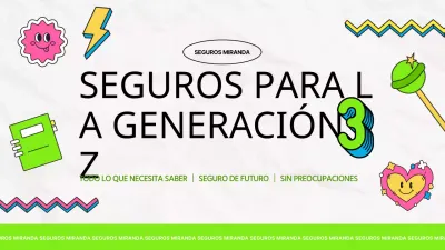 Seguro obligatorio para la generación MZ en blanco y verde claro