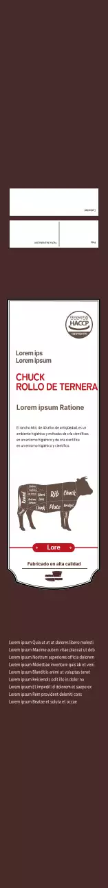 black simple icon chuckeye roll meat
