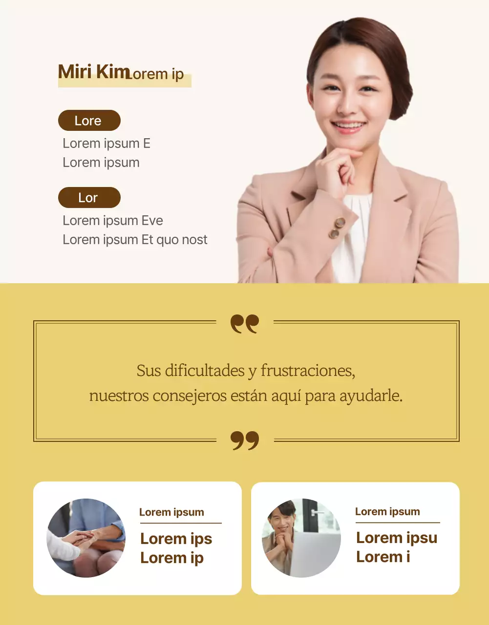 Detalles de asesoramiento psicológico en colores suaves