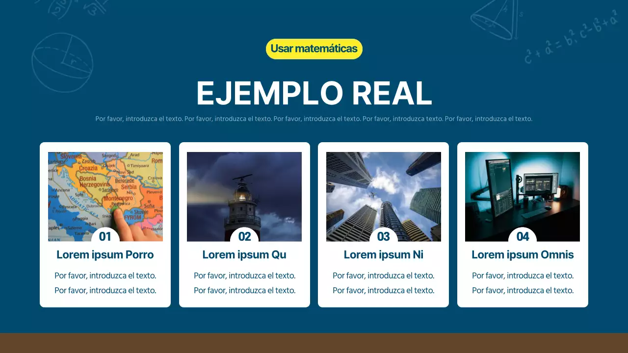 Un libro de matemáticas de pizarra azul marino de lo más kitsch